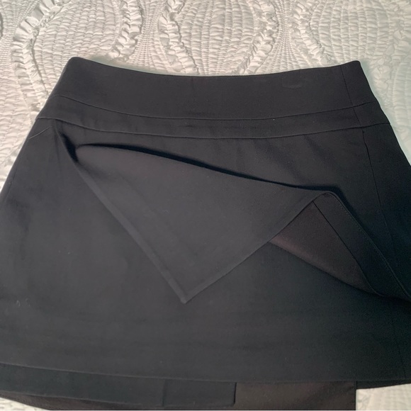 Helmut Lang | Mini Black Skirt | Asymmetrical Layered Skirt | Size 0 - Picture 8 of 9